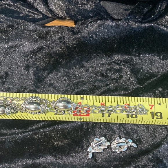 Celebrity Necklace and Rhinestone Earrings - Picture 6 of 8